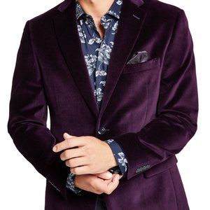 Alfani Men's Slim-Fit Velvet Two-Button Sport Coat - 42L (NWT)